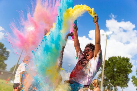 Austin Peay State University “Govs in Color” was the winner of the Spot News Photography category May 24th at the TCPRA awards. (Photo by Denzil Wyatt)