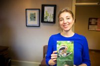 Austin Peay State University professor Dr. Amy Wright with her book “Think I’ll Go Eat a Worm”