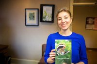 Austin Peay State University professor Dr. Amy Wright with her book “Think I’ll Go Eat a Worm”