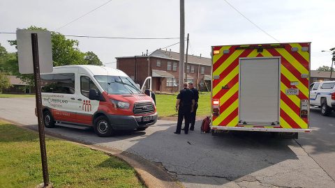 Clarksville Police are investigating an accident where a four year old boy's ball rolled under a van and then the child was stuck by the van. (Jim Knoll, CPD)