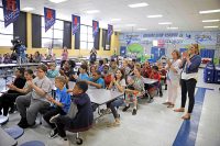 Hailie Latham’s classmates at Moore Magnet Elementary School.