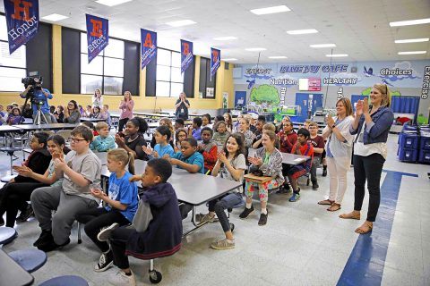 Hailie Latham's classmates at Moore Magnet Elementary School.