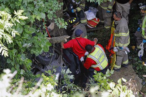 Clarksville Police worked a single car accident with fatality on Ashland City Road today.