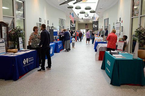 Representatives from 35 organizations including the American Red Cross, Tennessee Valley Healthcare System and Blanchfield Army Community Hospital were on hand to field questions from retirees and their spouses during the 2018 Retiree Appreciation Day at the Soldier Support Center, Fort Campbell, KY. (Fort Campbell Public Affairs archives, U.S. Army)