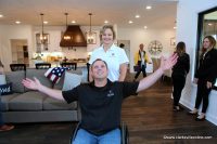 The Gary Sinise Foundation presented a specially adapted smart home to US Army CW5 Gary Linfoot (Ret.) and his wife Mari, in a ceremony Friday, May 10th, 2019.