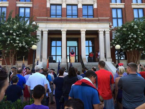 Clarksville's annual reading of The Declaration of Independence. Clarksville's annual reading of The Declaration of Independence.