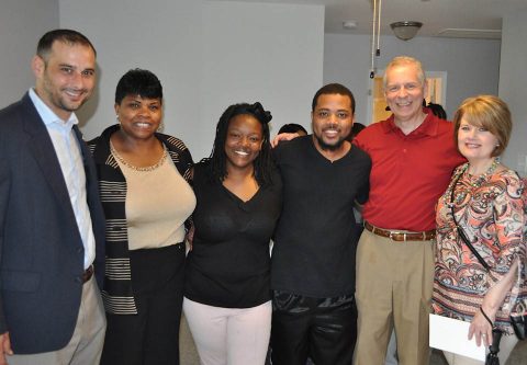 Habitat for Humanity of Montgomery County dedication cermony for Overlia Williams and Mario Owens getting their new home.