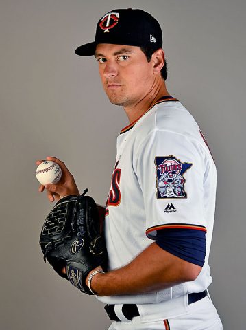 Minnesota Twins pitcher Ryne Harper (70) poses for a photo on photo day at Hammond Stadium. (Jasen Vinlove-USA TODAY Sports)