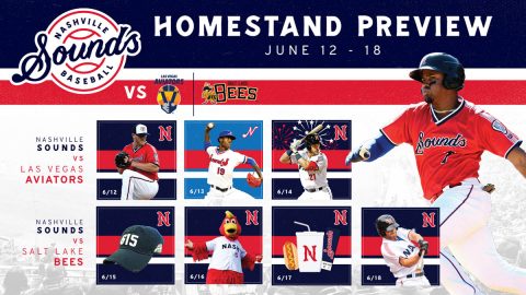 615 Night and Pride Night Highlight Nashville Sounds Homestand. (Nashville Sounds)