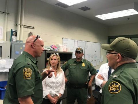 Senator Marsha Blackburn visits the Southern Border.