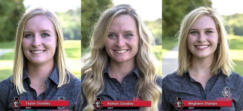 2018-19 APSU Women's Golf - Taylor Goodley, Ashton Goodley and Meghann Stamps