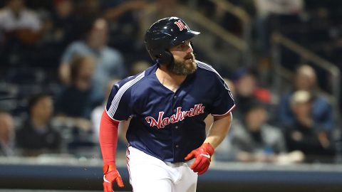 Nashville Sounds' Matt Davidson Drills 24th Home Run in Loss against Oklahoma City Dodgers. (Nashville Sounds)