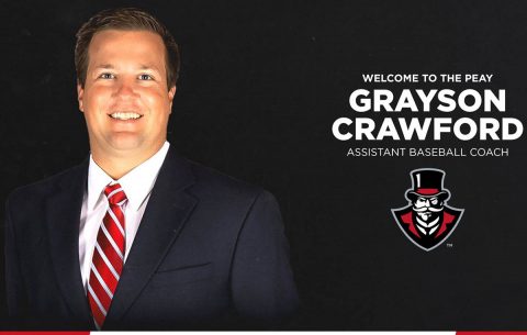 Austin Peay Baseball assistant coach Grayson Crawford. (APSU Sports Information)