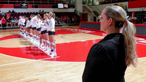 Austin Peay Volleyball head coach Taylor Mott will lead the Govs on a challenging 2019 schedule. (Robert Smith, APSU Sports Information)