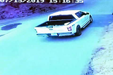Clarksville Police are looking for the white Ford F-150 truck in this photo that sped away after the shooting. Clarksville Police are looking for the white Ford F-150 truck in this photo that sped away after the shooting.