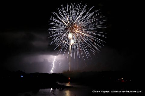 Riverfest Fireworks display to be held this Saturday night.