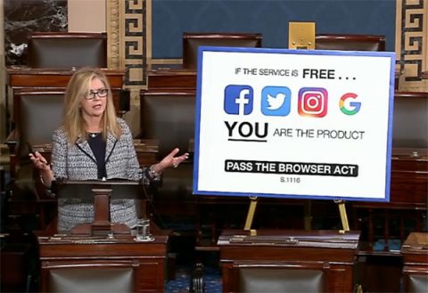 Senator Marsha Blackburn speaking about the BROWSER Act. Senator Marsha Blackburn speaking about the BROWSER Act.