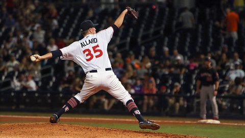 Nashville Sounds starter Kolby Allard Tossed Five Shutout Innings in loss to Albuquerque Isotopes. (Nashville Sounds)