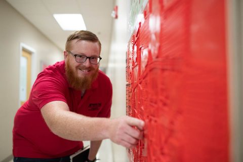 Austin Peay State University student Michael Hunter needed 168 hours to print the full-scale campus map and seven hours to print the legend. He created the map in about 45 days. (APSU)