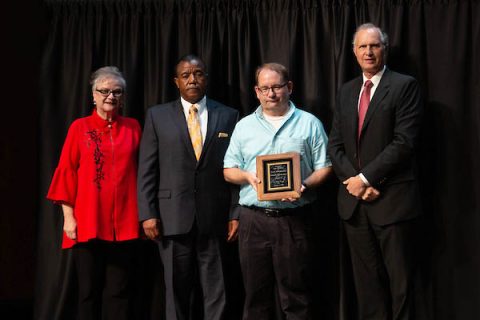 Austin Peay President Alisa White, Joe Shakeenab, Gilbert Pitts and Rex Gandy. (APSU)