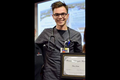 Austin Peay State University's Oliver Smith won Vanderbilt's Florence Nightingale Award. (APSU)