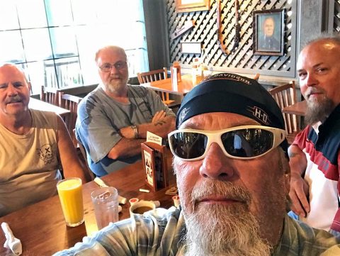 Breakfast with my crew - Steven, Mike, Pete.