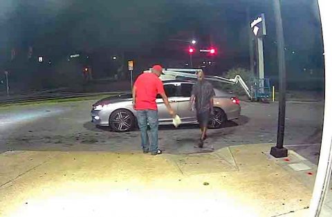 Clarksville Police are asking for public help identifying the robbery suspect in this photo wearing a plaid blue shirt and cargo shorts. Clarksville Police are asking for public help identifying the robbery suspect in this photo wearing a plaid blue shirt and cargo shorts.