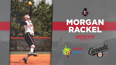 Former Austin Peay Softball star Morgan Rackel wins silver medal as part of Team Canada's national softball team at the Pan America Games. (APSU Sports Information)