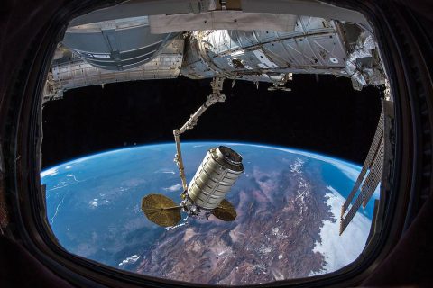 NASA use SlingShot deployer on Internatonal Space Station to send student made CubeSat into Space. (NASA)