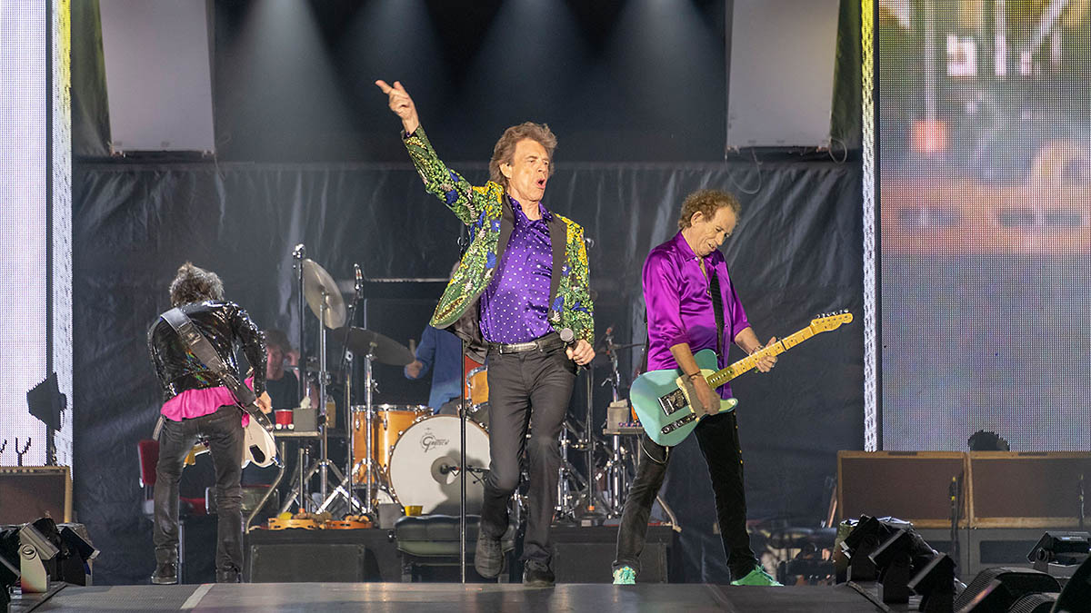 The Rolling Stones took the stage at the Rose Bowl on Aug. 22, 2019. NASA's Mars InSight lander team named a Martian rock "Rolling Stones Rock." (NASA/JPL-Caltech)
