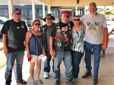 Friends I Met At Sturgis From Denver, A Couple Of Marines In This Photo.