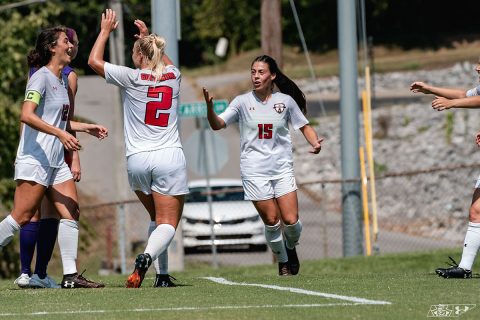 Austin Peay Women's Soccer defeats Evansville Purple Aces 2-0 Sunday at Morgan Brothers Soccer Field. (APSU Sports Information)