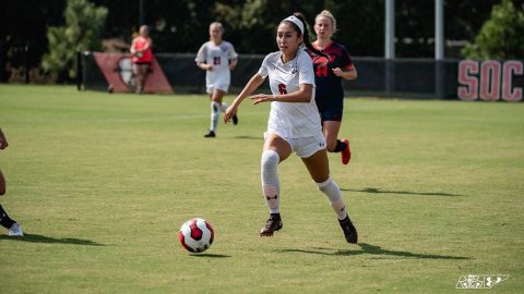 Austin Peay Women's Soccer allow two first half goals in loss to UT Martin Sunday afternoon at Morgan Brothers Soccer Field. (APSU Sports Information)