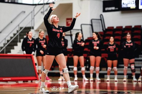 Austin Peay Volleyball junior Chloe Stitt leads Govs with 22 kills on Day 1 of Mizzou Invitational. (APSU Sports Information)