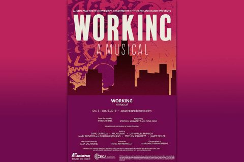 Austin Peay Department of Theatre and Dance will present "Working: A Musical" October 3rd-October 6th at the Trahern Theatre. (APSU)