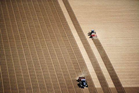 The first major commercial customer for JPL’s Global Differential GPS system was John Deere, which worked closely with JPL scientists to make the system practical for self-driving farm equipment, a technology that would eventually make efficient precision agriculture commonplace around the world. (iStock.com)