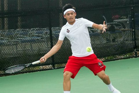 Austin Peay Men's Tennis played North Alabama and Cumberland at the APSU Hidden Duel, Friday. (APSU Sports Information)