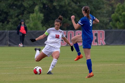 Austin Peay State University Soccer senior Renee Semaan got off two shots Sunday against Belmont. (APSU Sports Information)