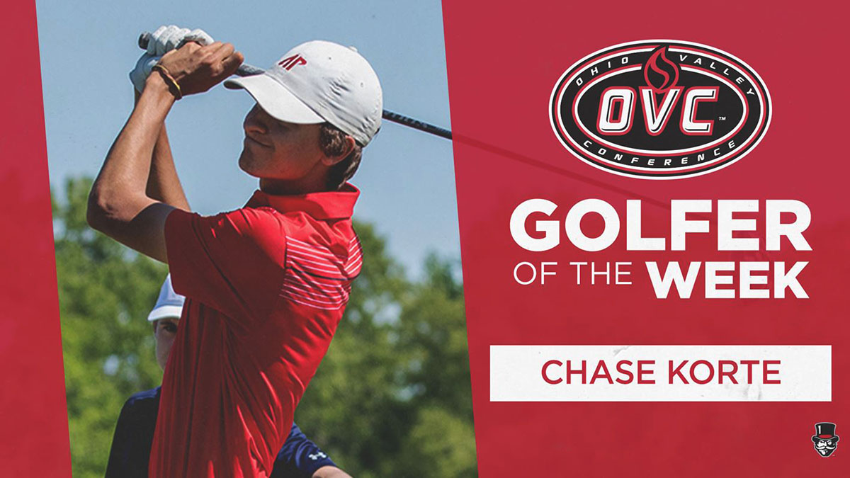 Austin Peay Men's Golf junior Chase Korte named OVC Golfer of the Week. (APSU Sports Information)