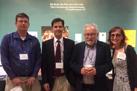 Austin Peay State University graduate Joe Bailey, Dr. David Snyder, Dr. Gregory Zieren and Dr. Minoa Uffelman. (APSU)