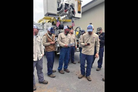 Crews get ready for another long night restoring power to Clarksville.