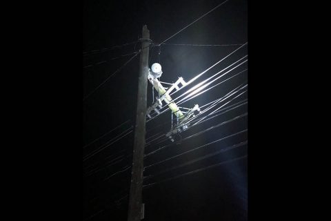 CDE Lightband anticipates over 30 poles broken and needing replaced. CDE Lightband anticipates over 30 poles broken and needing replaced.
