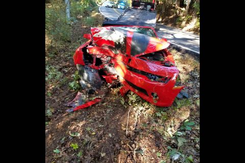 Clarksville Police work the scene of a vehicle crash where four teenagers were injured.