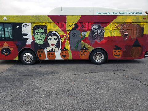 Clarksville Transit System's Spooky Bus Clarksville Transit System's Spooky Bus