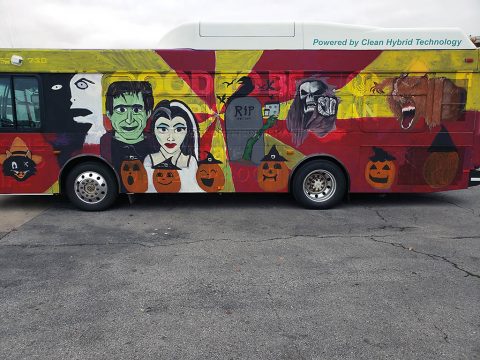 Clarksville Transit System's Spooky Bus