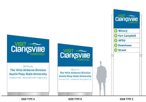 New Signs will be going up around Clarksville. New Signs will be going up around Clarksville.