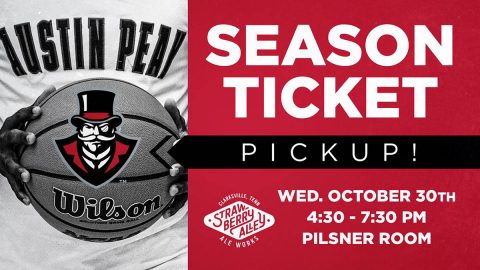 Austin Peay Athletics to hold Basketball Preseason Season Ticket Holder event at Strawberry Alley Ale Works on Wednesday, October 30th. (APSU Sports Information)