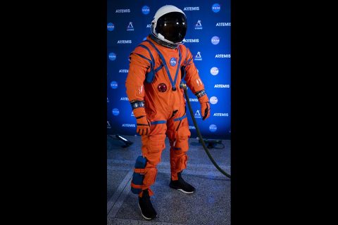 NASA is building the Orion Crew Survival System spacesuit to protect astronauts during launch, reentry and emergency situations during Artemis missions. (NASA) NASA is building the Orion Crew Survival System spacesuit to protect astronauts during launch, reentry and emergency situations during Artemis missions. (NASA)