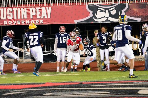 Play at the 2018 East-West All-Star Classic at Austin Peay State University in Clarksville. (David Smith)