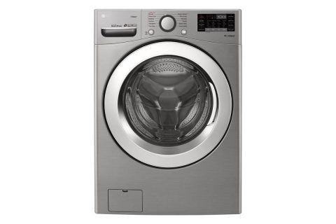 LG Electronics 4.5 cu.ft. Ultra Large Capacity front Load washer with Steam and Wi-Fi connectivity in Graphite Steel. (LG Electronics) LG Electronics 4.5 cu.ft. Ultra Large Capacity front Load washer with Steam and Wi-Fi connectivity in Graphite Steel. (LG Electronics)